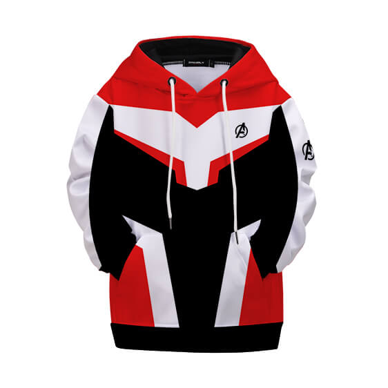 Sweat à Capuche Avengers Quantum Rouge Blanc Noir Enfant