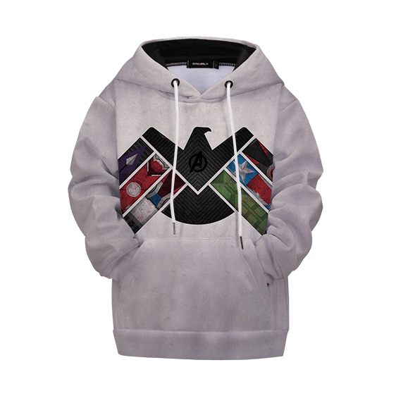 Sweat à Capuche Enfant Avengers Gris Clair S.H.I.E.L.D.