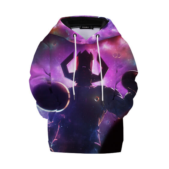 Sweat à Capuche Galactus Cosmos Violet Galaxy Enfant