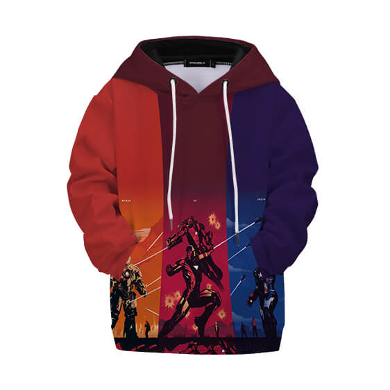 Sweat à Capuche Iron Man Multiscène Multicolore Enfant