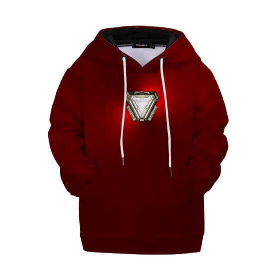 Sweat à Capuche Iron Man Réacteur Lumineux Rouge Enfant