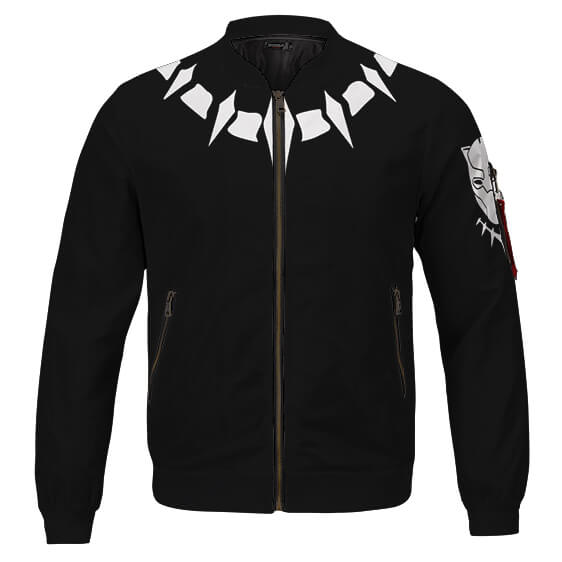 Black Panther Collier Tribal Noir Blouson Minimaliste