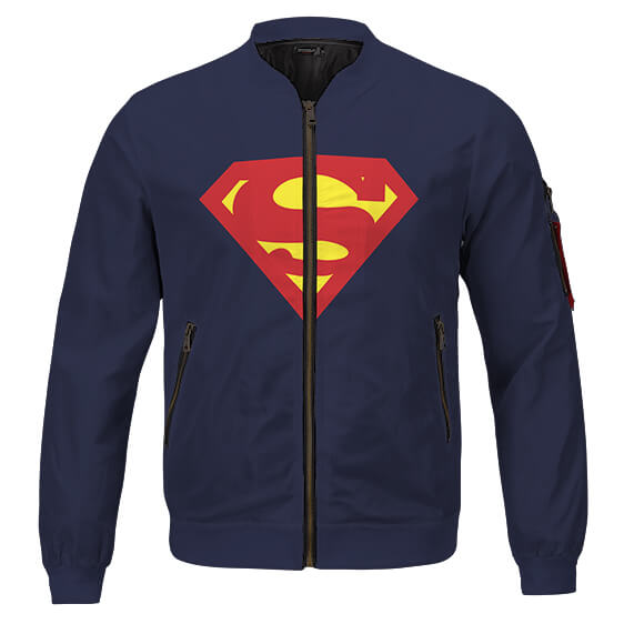 Blouson Bomber Superman Bleu Marine