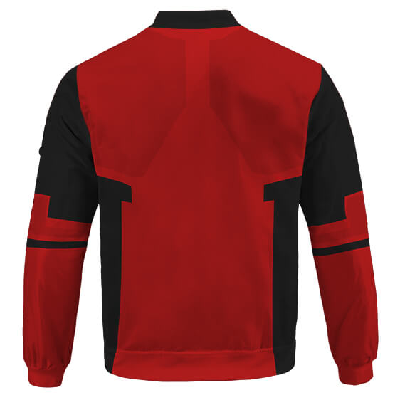 Deadpool Rouge Noir Cosplay Costume Veste Bomber 2