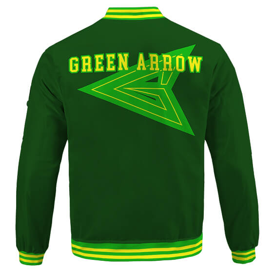 Green Arrow Logo Flèche Veste Varsity DC Comics