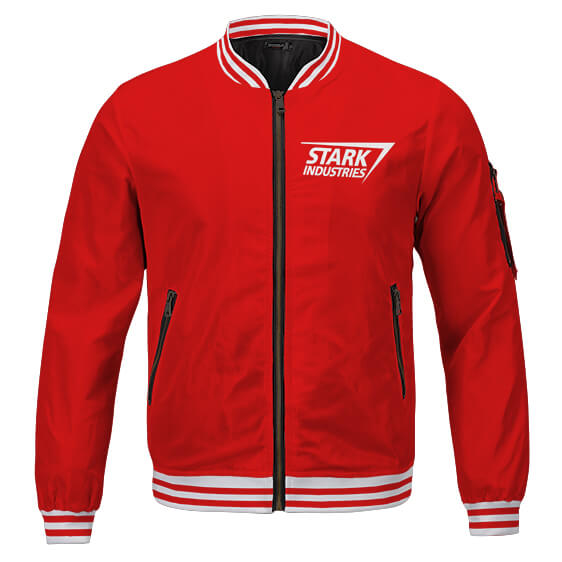 Iron Man Stark Industries Rouge Style Letterman Bomber