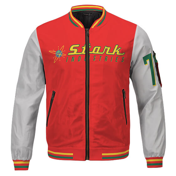 Iron Man Stark Industries Veste Varsity Rouge