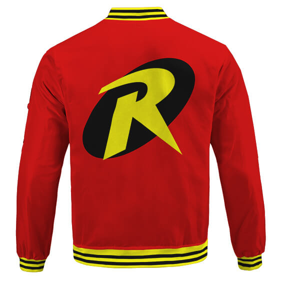 Robin Rouge Jaune Logo Veste Varsity Teen Titans 2