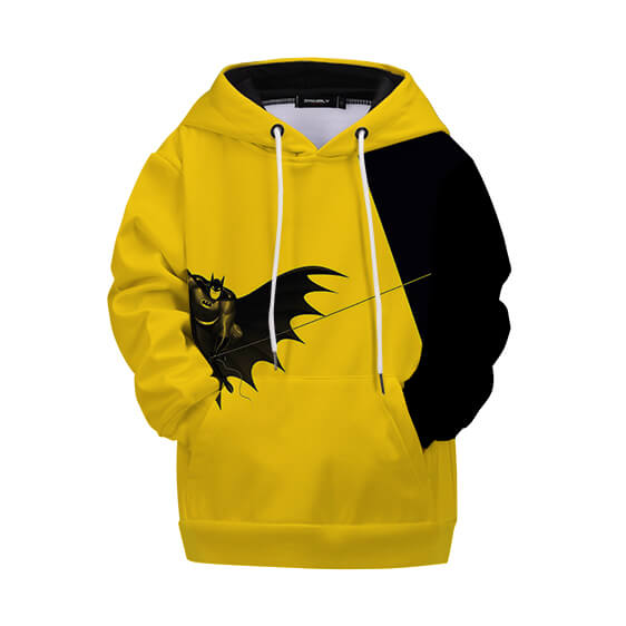 Sweat à Capuche Enfant Batman Jaune et Noir