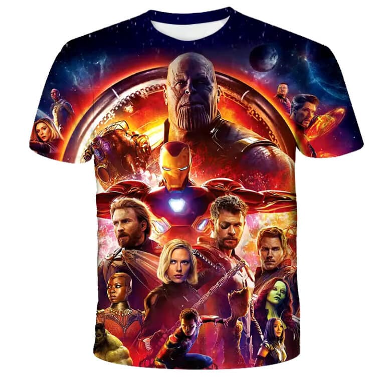 T-shirt Avengers Infinity War Enfant Bataille Galactique