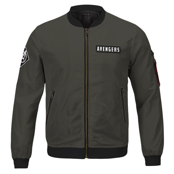 Veste Bomber Avengers Vert Kaki Militaire Style Uniforme