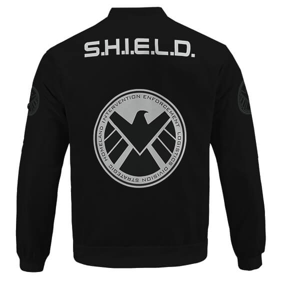 Veste Bomber Noir S.H.I.E.L.D. Style Uniforme Marvel